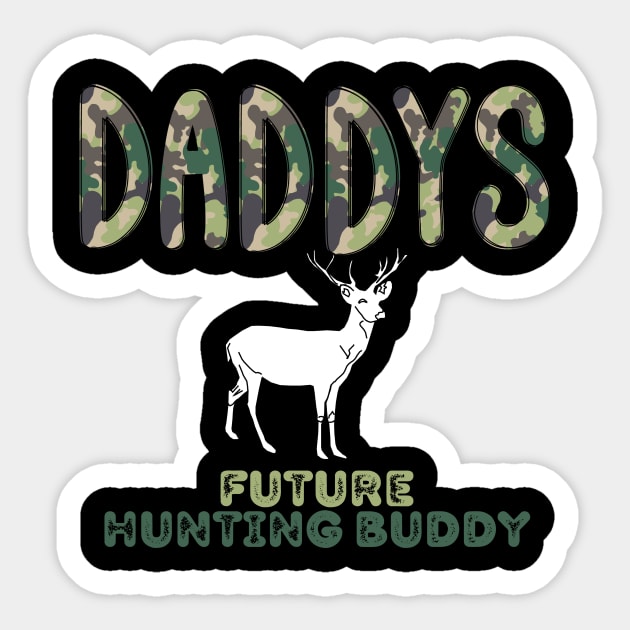 Hunting Buddy Sticker by WildenRoseDesign